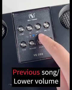 YS219 Home KTV Speakers Portable Wireless Bluetooth Microphone Portable Bluetooth Karaoke Speaker 家庭ktv音箱套装