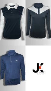 JK Sport Golf Shirt เสื้อกอล์ฟแขนยาวผู้ชายและผู้หญิง  ผ้า Poly Spandex เหมาะสำหรับการเล่นกอล์ฟที่ต้องการความคล่องตัว