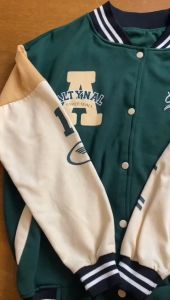 Jaket Baseball Varsity Wanita Oversize M-XXL ALTYNAL Sweater Cewe Gaya Korea Dewasa Anak Remaja New