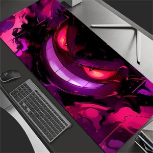Bandai | Mouse Pad P-Pokemons G-Gengar Game 900x400 Rubber Mini Pc Keyboard Laptop Computer Speed Desk Mat Gaming Acessories XXL Mousepad