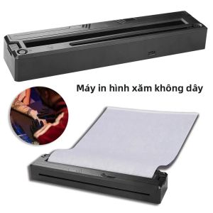 Máy In Stencil Hình Xăm Không Dây Di Động Máy Photocopy Nhiệt Để In Giấy Chuyển - Kết Nối Bluetooth Giao Diện USB Thiết Kế Mini