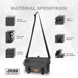 Tas Selempang Pria Wanita Anti Air model terbaru waterproof