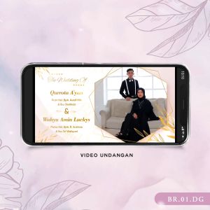 Video Undangan Rustic | Pakai 4 Foto | Free Kartu Ucapan Terima Kasih 100 Pcs