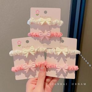 Phụ Kiện Tóc Thắt Nút Bướm Ngọt Ngào Cho Nữ Màu Kẹo Thời Trang Hàn Quốc Dây Buộc Tóc Học Sinh Dây Buộc Tóc Bạn Thân Dễ Thương