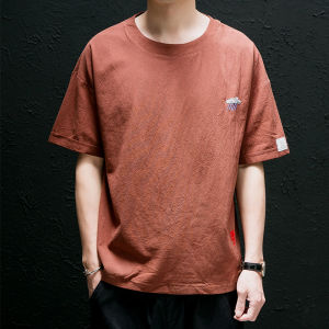 เสื้อยืดชายแขนสั้นหลวมๆ ผ้าลินินฤดูร้อน ทรงหลวมๆ ทรงหลวมๆ ไซส์ใหญ่ ทรงหลวมๆ เสื้อยืดชายแขนสั้นทรงหลวมๆ