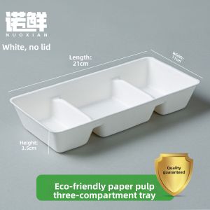 NUOXIAN | Eco-friendly Degradable Three-section Condiment Dish