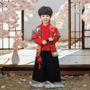 Spring Autumn Childrens Hanfu Costume Set Nursery Performance Clothes Girl Toddler Traditional Chinese Style Ancient Fashion