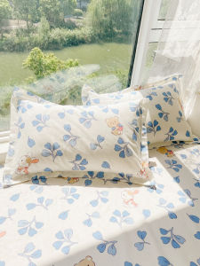 Pure Cotton Vải Bông Cặp Vỏ Gối Cao Su Trẻ Em Sử Dụng Tại Nhà Đơn Đôi Người 100% Cotton Vải Bông Core Cover Phụ Kiện Chăn Ga Gối Nam