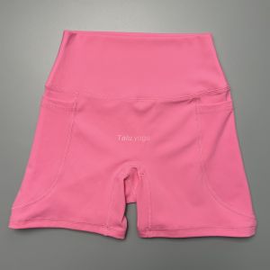 กางเกงโยคะแห้งเร็วเอวสูงสำหรับผู้หญิง กางเกงขาสั้น 3 ฟุต สำหรับวิ่ง ฟิตเนส ปั่นจักรยาน กระชับสัดส่วน ผ้าฝ้ายโพลีเอสเตอร์ ระบายอากาศได้ดี