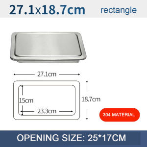 Embedded Countertop Lid Stainless Steel Trash Can Lid Square  Lid for Bathroom Kitchen