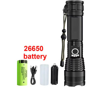 Flashlights High Lumens Rechargeable Super Bright Flashlight 5 Modes LED Flashlight IPX6 Waterproof Powerful Flash Light
