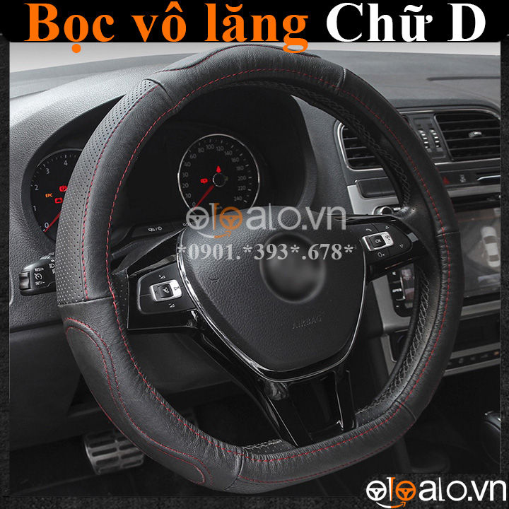 Bọc vô lăng D cut Audi R8 Dcut da cacbon cao cấp - OTOALO