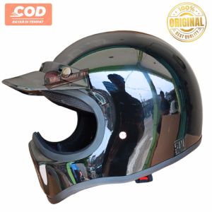 Helm Cakil Bogo Full face Pet Solid Retro Classik
