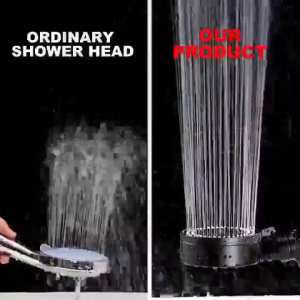 3 in 1 Shower Head With Hose Set Black High Pressure Bathroom Shower Sprayer Handheld Rain Shower Pressure Boost Shower Nozzle Universal Shower Head Water Saving