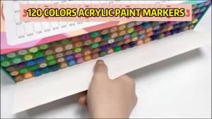 12-72 Colors Acrylic Paint Pens Set Flexible Tip Brush Pencil Marker for Rock Painting Stone Ceramic Art Supplies Drawing Tools