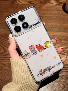 Cartoon Animal City Cute Judy Phone Case Transparent Womens New Version Redmi K90 K70 K80 Note15 14PRO 12 13 Turbo Soft Max Good Looking 11
