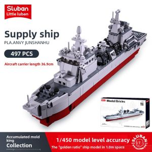Sluban | Birthday Gift for Boys Aircraft Carrier Model Building Blocks