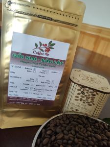 cà phê MỘC pha phin 90% Hạt Cà phê Robusta honey và 10% Hạt Arabica honey  Cầu Đất _ vị Coffee Đậm Đắng mạnh mẽ phù hợp với Nam