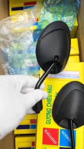 Cặp Kính Gương Chiếu Hậu K_SOURCE Kiểu Tai Mèo Siêu Gọn Gắn Tất Cả Dòng Xe Honda Chân Kính 10 Ly