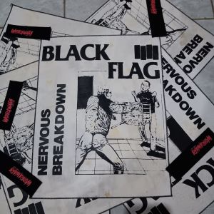 Emblem Punggung - BackPatch band Hardcore Punk - Black flag