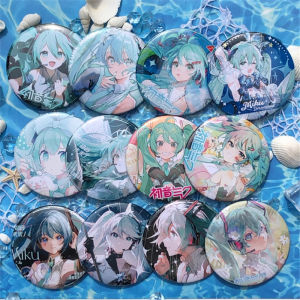 Anime Hatsune Miku Mikuo Megurine Luka Cosplay Costume Badge Pin SPTE Tinplate Brooch Accessories