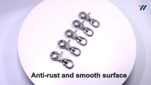65mm Stainless Steel Swivel Snap Hooks Clip Heavy Duty Snaps Hook For Pet Cages Chains Keychains