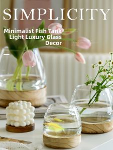 CHONGXIAOSHUAI | Creative Office Eco-friendly Glass Aquarium