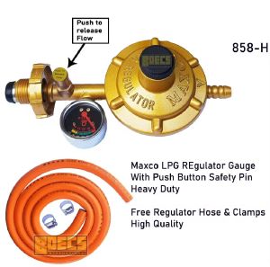 JOSE usa LPG Regulator with safety Breaker Heavy Duty JS 13371 with BPS Certificate With Safety Standard Free Hose 1.5meter and 2pcs clamp
