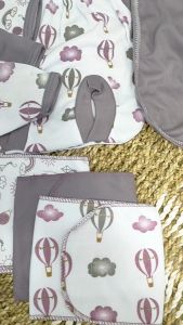 36 Pcs Paket Lahiran Lengkap Baju Bayi Celana Bayi Baru Lahir Karakter Lucu Sartaki Jumper Popok Tali Baby Gift Set seri Purple Mouve -Juragan Lebak