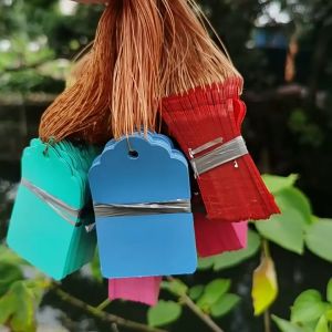 100Pcs Label Tanaman Gantung Label Tanaman Dengan Tali Ikat Gantung