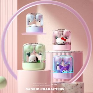 100% Authentic Sanrio Hello Kitty Wireless Bluetooth Earphone V5.3 HIFI Sound Earphones with mic Original High Quality Sports Headset Kuromi Noise Cancellation TWS Wireless Earbuds for IOS Android Phone Birthday Gift Cinnamoroll Pochacco EJ-986