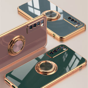 Electroplating Magnetic Ring Bracket Phone Case for Huawei Nova 9 9SE 8 8SE 7 7i 6 6SE Pro Shockproof Protection Cover