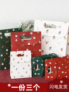 Christmas Gift Bag Handbag Small  Large Christmas Eve  Box Gift Socks Candy Packaging Bag