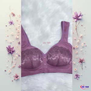 HI 789 Bra BH Push Up Wanita Buka Depan Cup BC Busa Tipis Tanpa Kawat Lembut Aman & Nyaman S480
