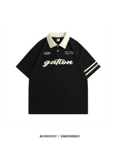 Áo Thun Polo Cổ Tròn Tay Ngắn Phong Cách Mỹ Cổ Điển Nhật Bản Rộng Rãi Mùa Hè Cho Nam Và Nữ Thương Hiệu Hợp Thời Trang Nhỏ