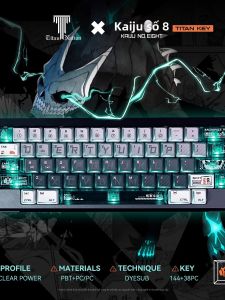 TITANNATION | Bàn Phím Translucent Monster 8 Keycap Chuyển Đổi Từ Tính