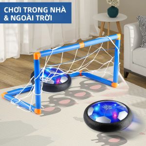 Quả Bóng Đá Bay Có Đèn LED Có Thể Sạc Lại Dành Cho Trẻ Em - Đồ Chơi Vui Nhộn Có Đệm Xốp Nổi Trên Không Dành Cho Bé Trai Và Bé Gái Từ 3-6 Tuổi