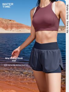 WATERTIME | Womens Double Layer Conservative Square Leg Swimsuit