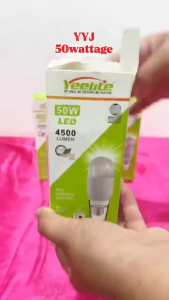 YEELITE Emergency Bulb 50W E27 Base Ultra Bright LED Bulb with 6500K Color Light 4500LM High Lumens Energy Saving Lamp