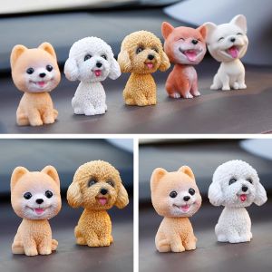 Nodding Puppy Toys Dashboard Decor Room Gift Decoration Gift Simulation Dog Tabletop Car Decoration Bobblehead Dog