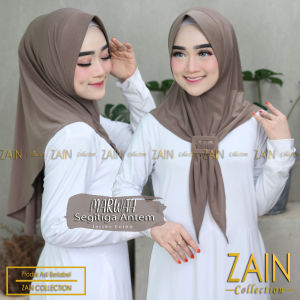 HIJAB JERSEY SEGITIGA MARWAH ZAIN COLLECTION FREE GESPER