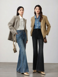 HIPPIE MISS | Hippie Girl Style Black Loose Flared Jeans