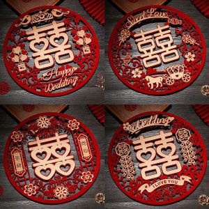 Wedding Door Decorative Double Happiness Stickers
