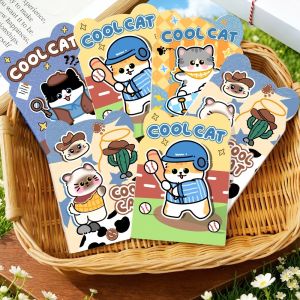 Adorable Kitten Shaped Lined Notepad for Kids Elementary School Learning Supplies Cute Stationery Gift & Memo Book