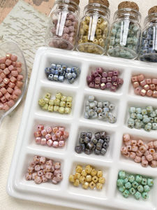 ลูกปัดคริสตัลสี่เหลี่ยม DIY ทำมือ เครื่องประดับ สร้อยข้อมือ สร้อยคอ อุปกรณ์สำหรับทำเครื่องประดับ วัสดุ อื่นๆ