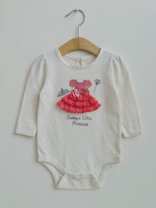 Autumn Baby Girl Long Sleeve Triangle Romper Sweet Full Moon Bottom Wrap Overhead Spring Fashionable Onesie Cotton Britsh Style