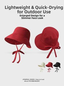JIFANPAUL | UV Protection Sun-dried Bow Tie Fishing Hat Female