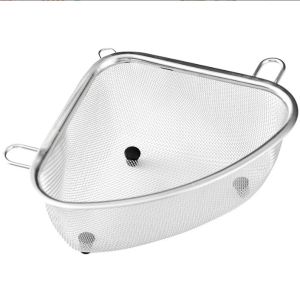 พื้นที่อาหาร ตะแกรงกรองเศษ สแตนเลส กรองเศษ ตะกร้าสแตนเลส ที่กรองเศษ