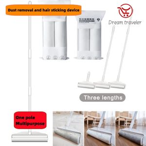 SG Seller Long Handle Retractable Tear-off Sticky Paper Roller Floor Sticky Hair Carpet with Dust Sticky Hair Roller Sticky Brush Various Size