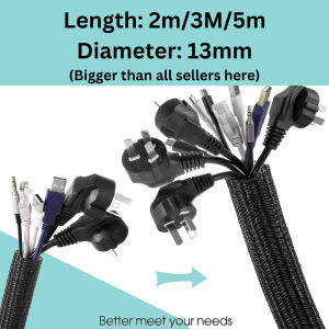 Cable Management Sleeves Split Cord Protector Wire Wire organiser TPE Thicher Protective cover Anti-bite Wire
